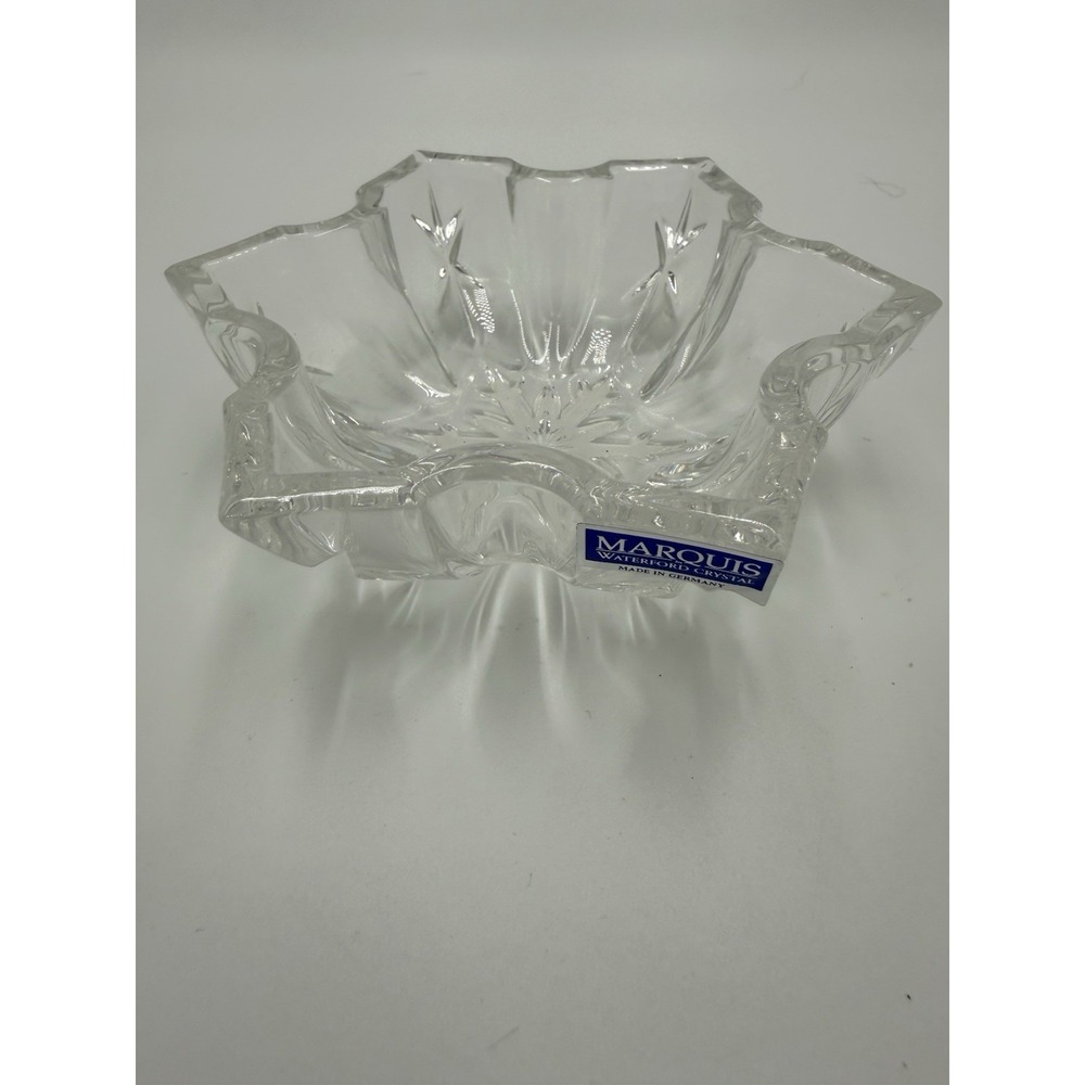 Marquis by Waterford Clear Crystal Candy Dish Star Shaped Star Design‎